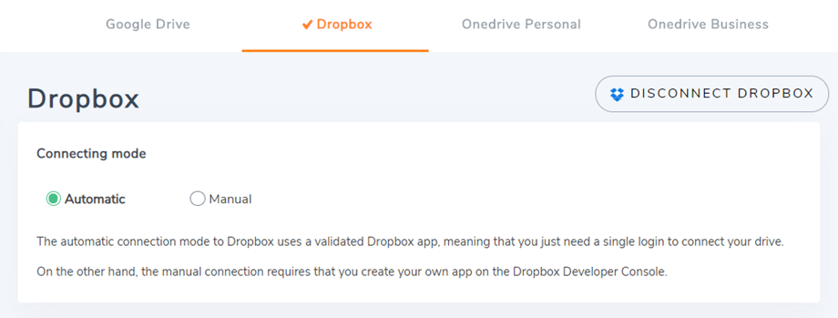 auto-dropbox-connected