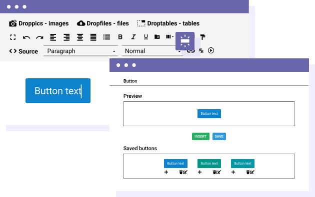 Buttons Manager: Create, Save and Use Custom Buttons