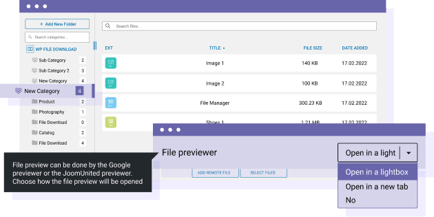 File previewer for cloud files