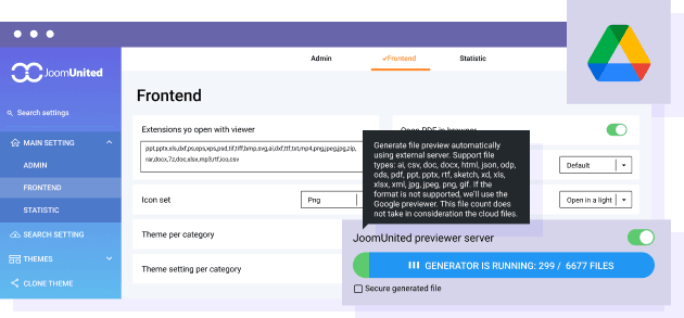 Use Google Drive document previewer