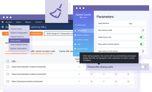 Clean all Cache and Regenerate It Automatically