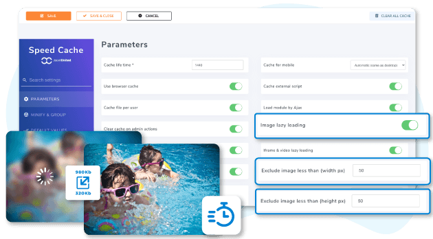 Lazy load your images with compression