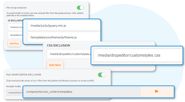 Custom resource exclusion
