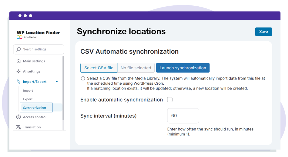 Effortless Location Management with Import & Export