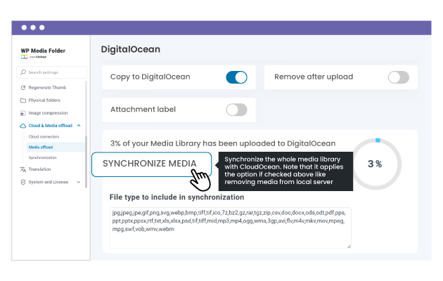 Come funziona la connessione di offload di DigitalOcean?