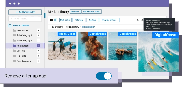 Recupera tutti i media da DigitalOcean a WordPress