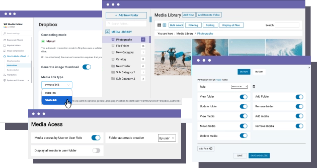 Control Dropbox media access
