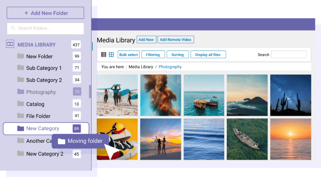 Smart folder tree for better media navigation