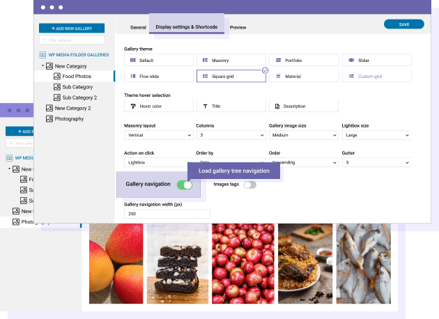 nawigacja albumu galerii