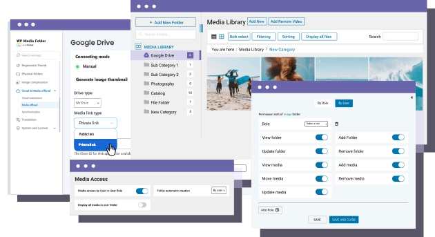 Control Google Drive media access