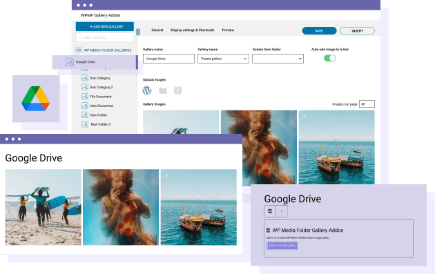 Use Google Drive image to create galleries in WordPress