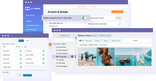 Media access restriction for Avada editors