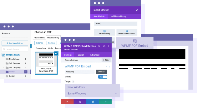 WP Media Folder PDF embed module