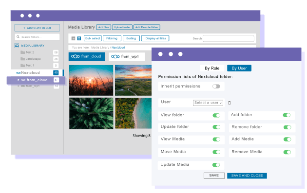 Control Nextcloud media access