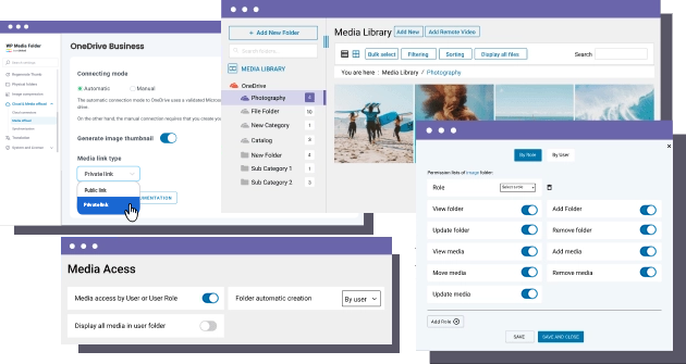 Control OneDrive Business media access
