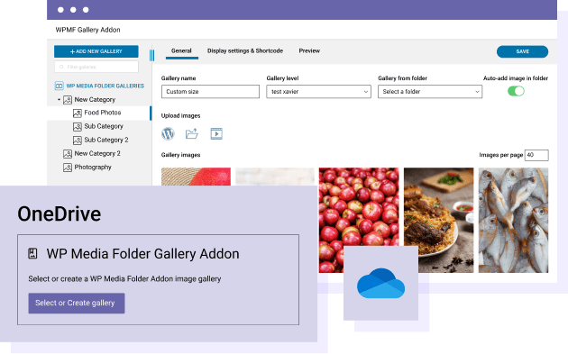 Use OneDrive Image to Create Galleries Including in Gutenberg
