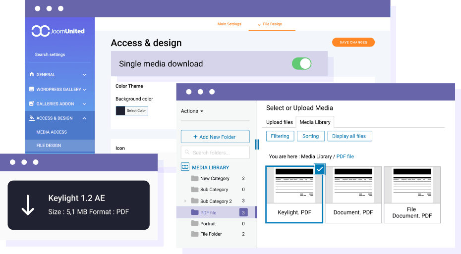 Insert PDF as Designed Button