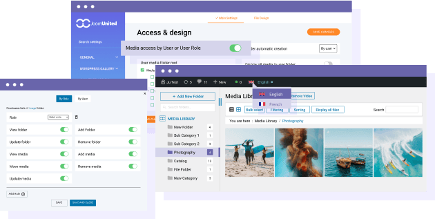 Media access restriction on translated media