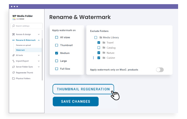 Dodaj znak wodny do istniejących obrazów WordPress