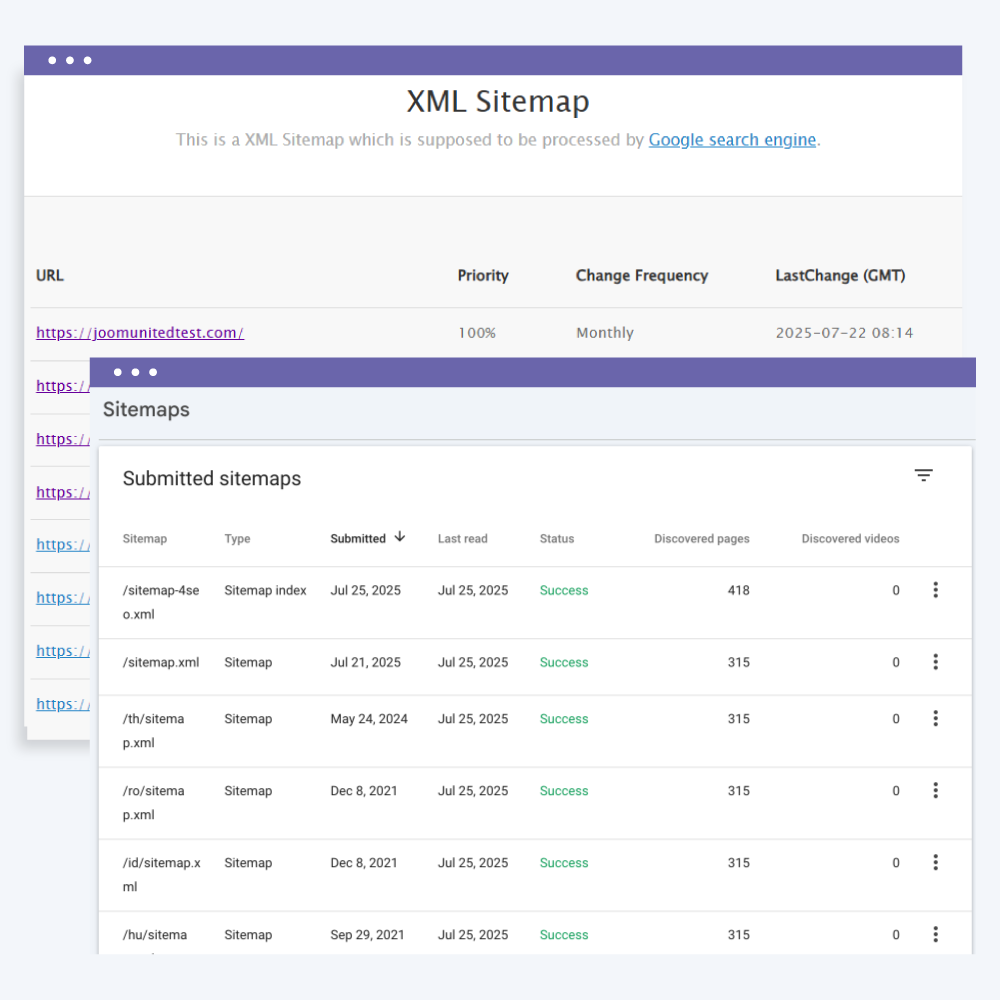 Envio automático do mapa do site para o Google Search Console