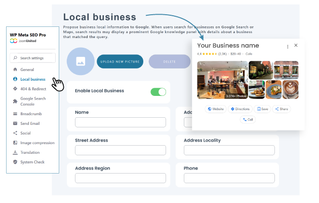 WordPress local business SEO