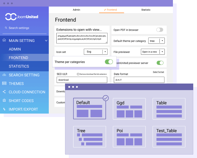 Quickly change your theme
