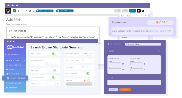 Dodaj wyszukiwarkę plików w Gutenberg