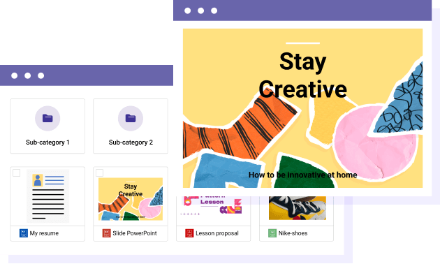 File listing with the preview theme