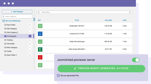 Limit the document preview by file format
