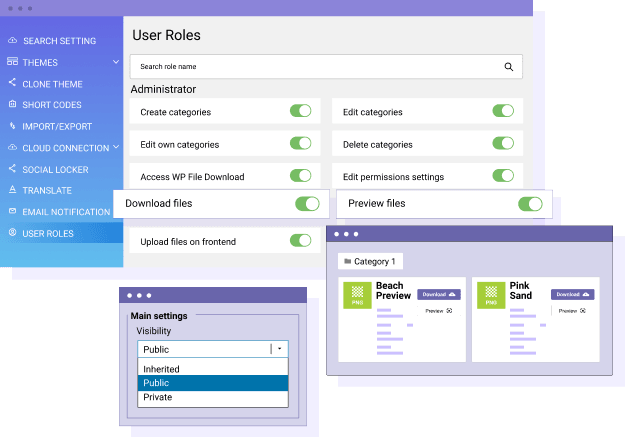Ogranicz dostęp do pobierania plików i podglądu według roli użytkownika
