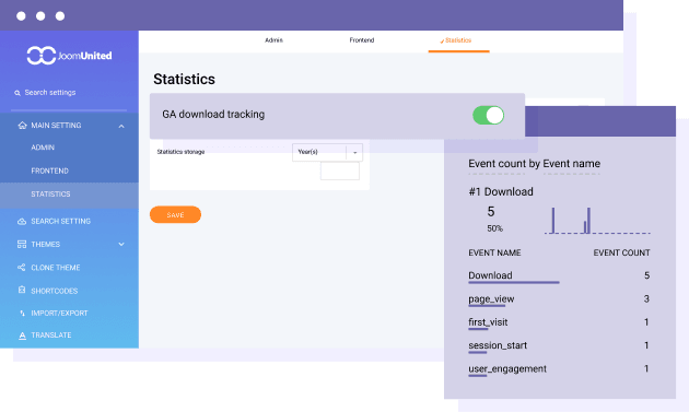 Quickly add a Google event download tracker