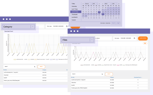 Track WordPress file download by category or files