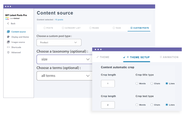 Customize the recent custom post types design