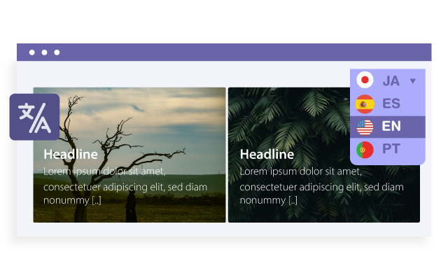 Integrated with WordPress Multisite and multilingual websites