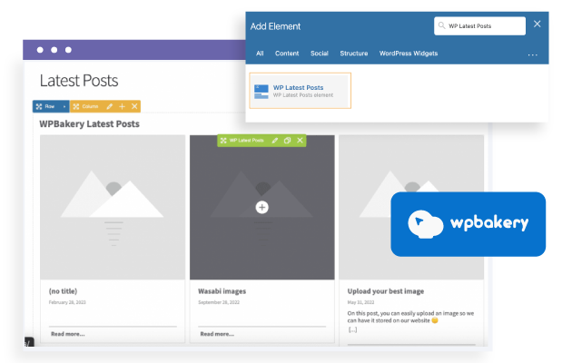 Load your latest news in WPBakery with other methods