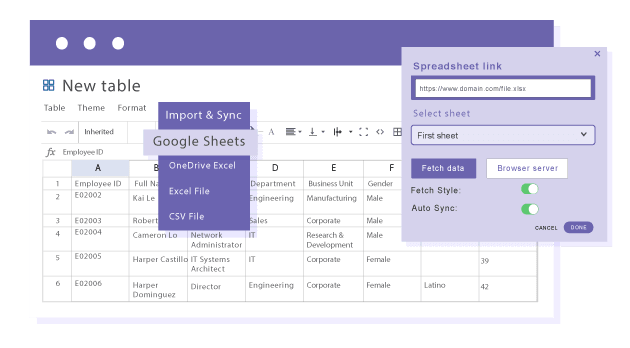 Import and display Google Sheets data in Gutenberg