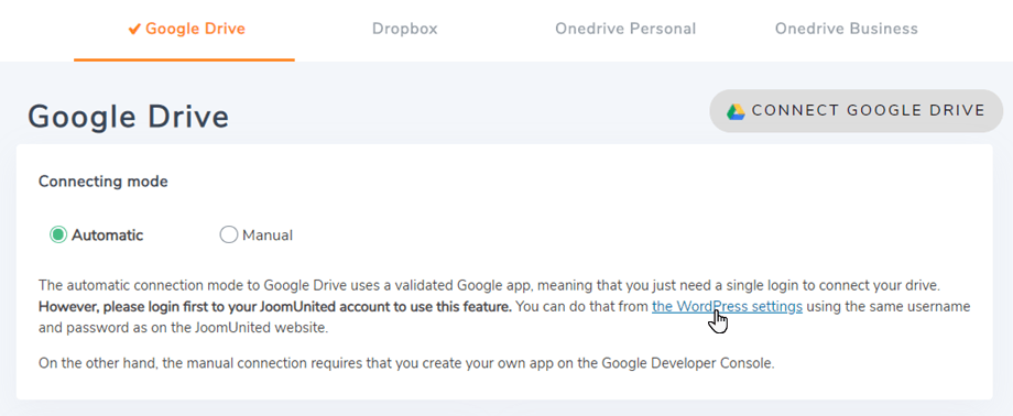 WP File Download : integração do Google Drive