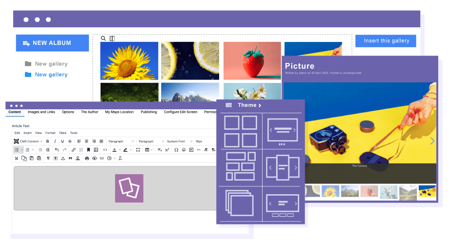Manage Joomla Images and Galleries From Content