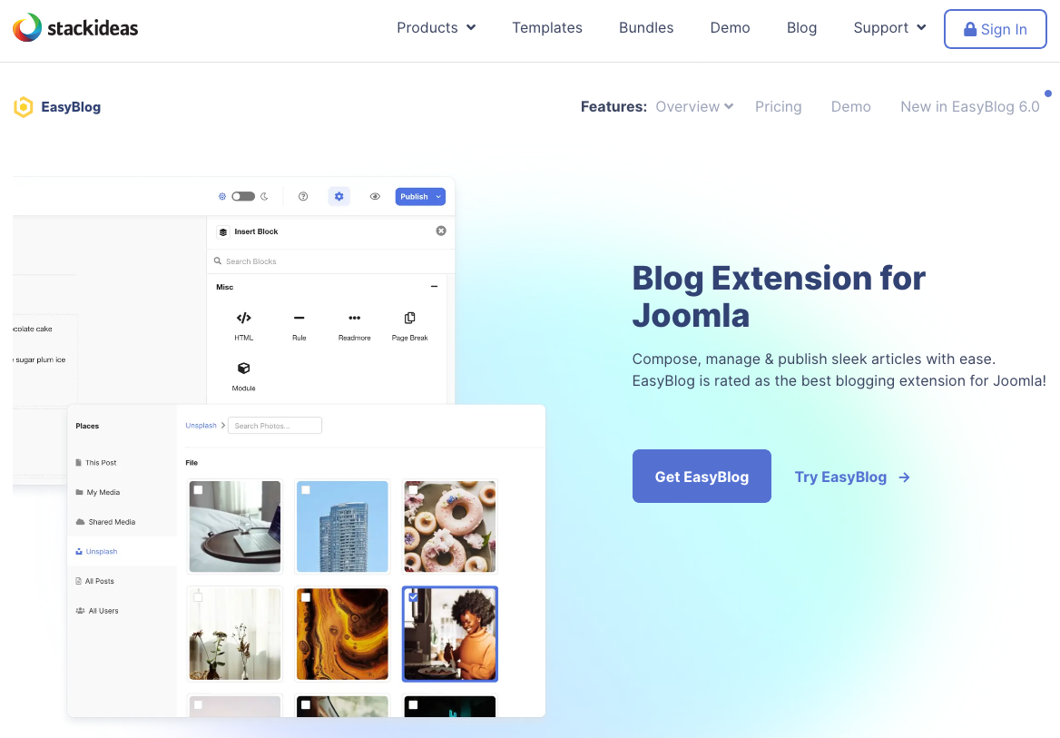 Blogextensie voor Joomla