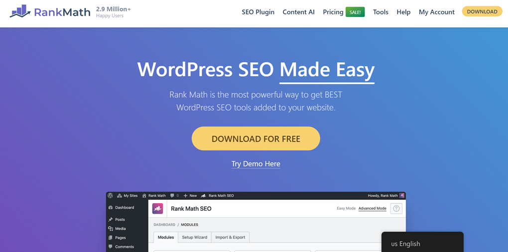 Rank Math – Os melhores plug-ins WordPress para seu site WordPress