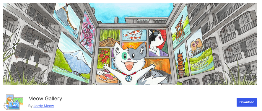 Meow Gallery - 15 個以上の最高の WordPress フォト ギャラリー プラグイン