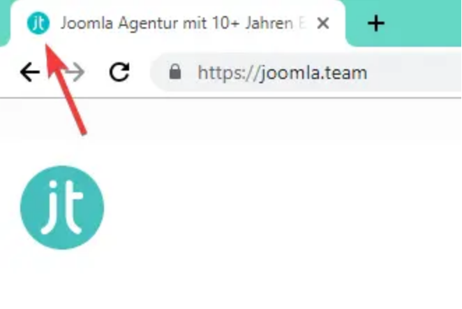 Aangepaste Favicon op Joomla-site