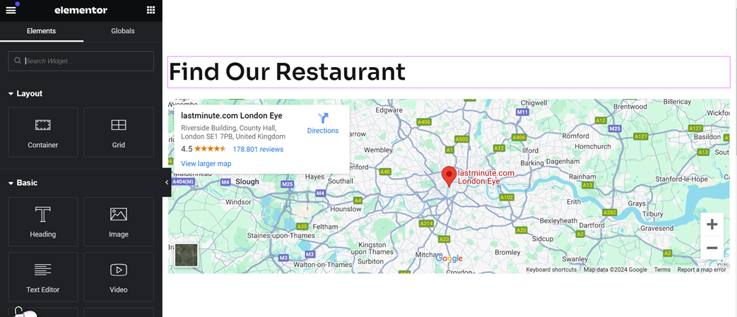 Locatie toevoegen - Hoe u een restaurantwebsite bouwt in WordPress