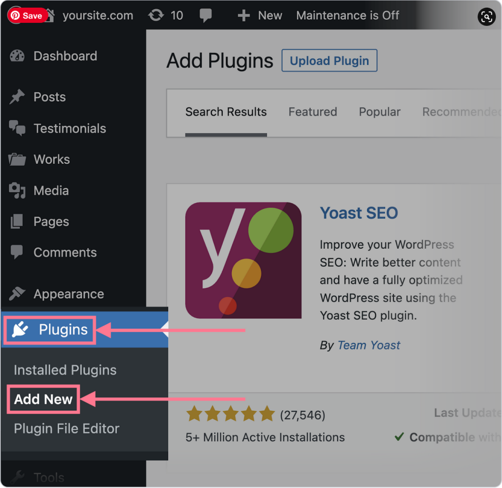 Comment installer le plugin Yoast SEO