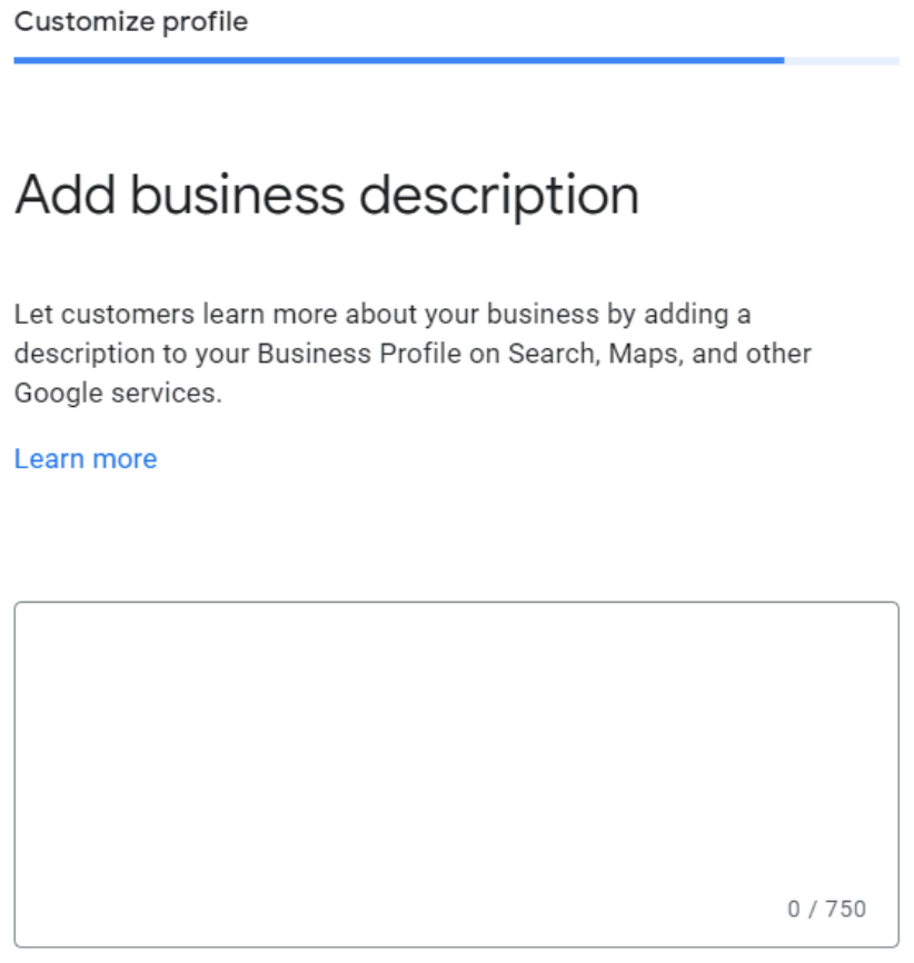 เพิ่มคำอธิบายธุรกิจลงใน Google My Business