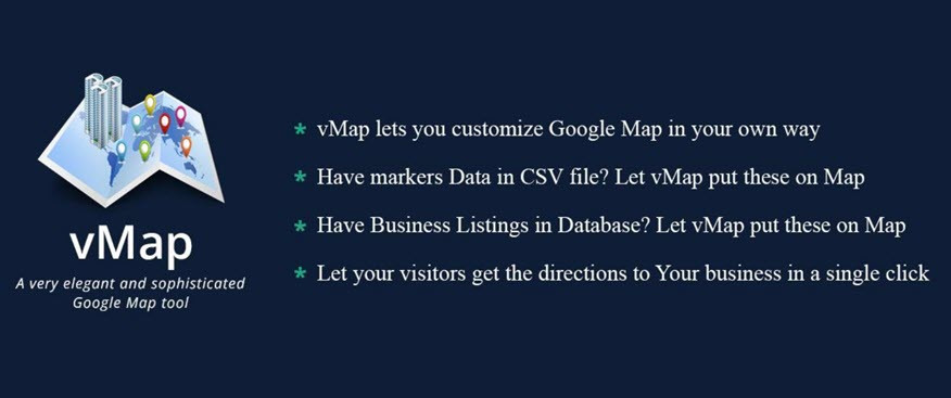 VMAP - Ekstensi peta Joomla untuk memamerkan lokasi dengan mudah