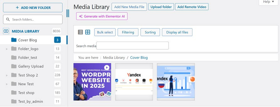 Success Add Video - How to Create Folders in WordPress Media Library