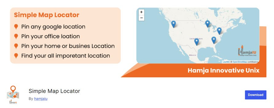 Простий локатор карт - найкращі плагіни локатора магазину для WordPress
