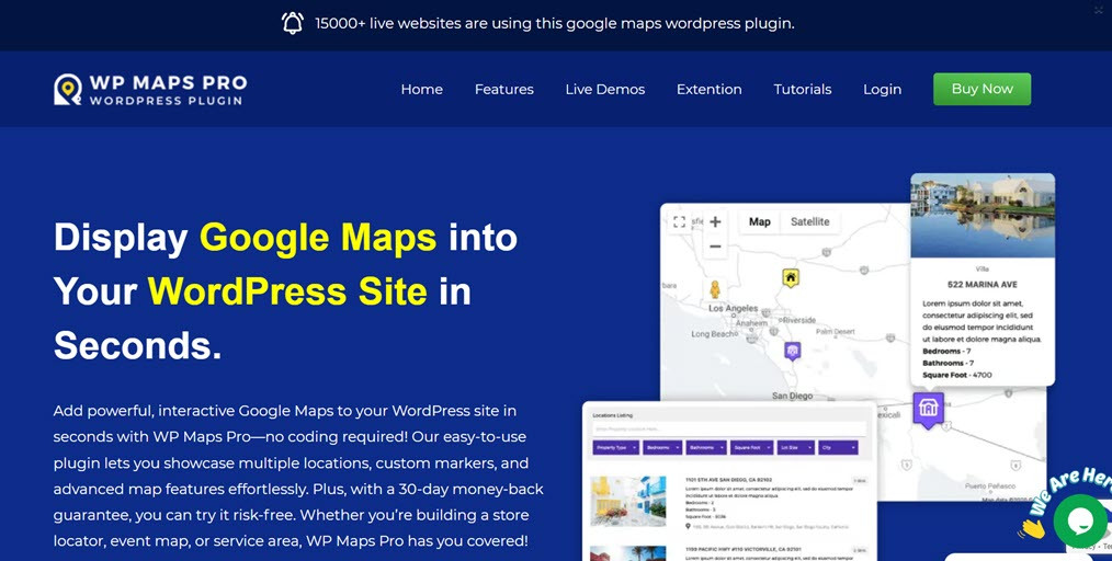 WP Maps Pro - найкращі плагіни локатора магазину для WordPress