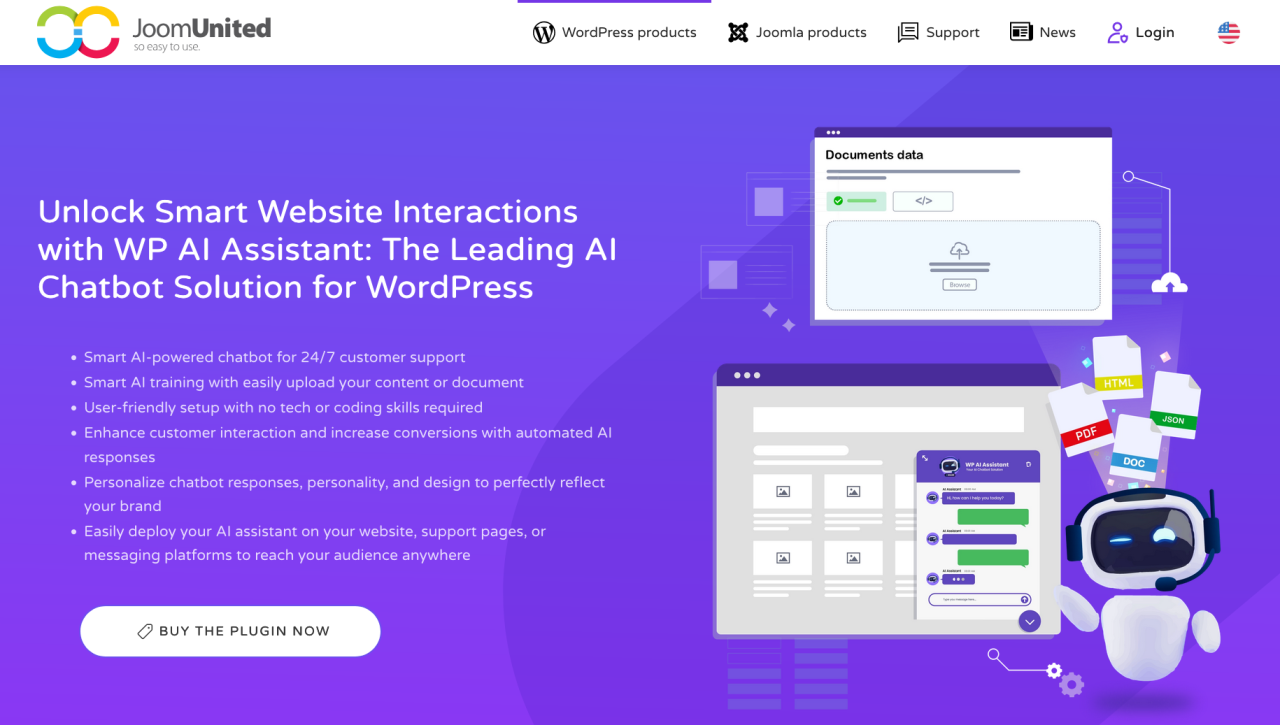 ปลั๊กอิน AI chatbot สำหรับ WordPress